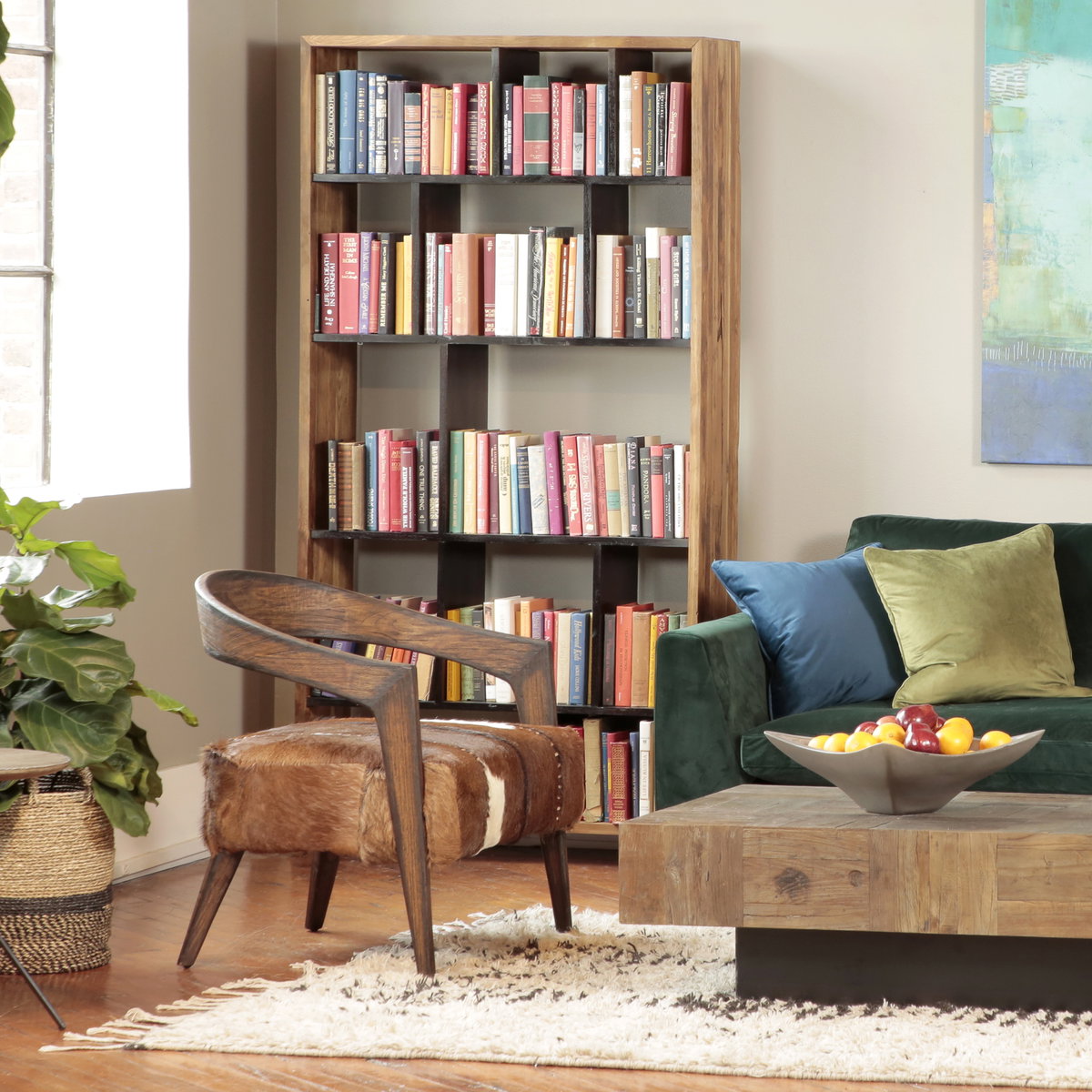 Liara Occasional Chair Brown, Accent Chair by Dovetail, 30" width x 31.38" height x 28.5" depth View 4