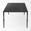 Timothy 42.0 X 22.0 X 15.5 Ebony Black Iron Coffee Table thumbnail 3