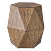 Volker Honey Geometric Accent Table, Furniture by Uttermost, 18" width x 18" height x 15.6" depth thumbnail 1