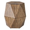 Volker Honey Geometric Accent Table, Side & End Table by Uttermost, 18" width x 18" height x 15.6" depth thumbnail 1