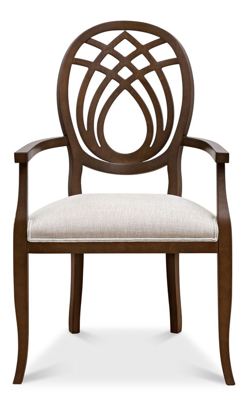 Goccia Arm Chair  Driftwood  Oatmeal