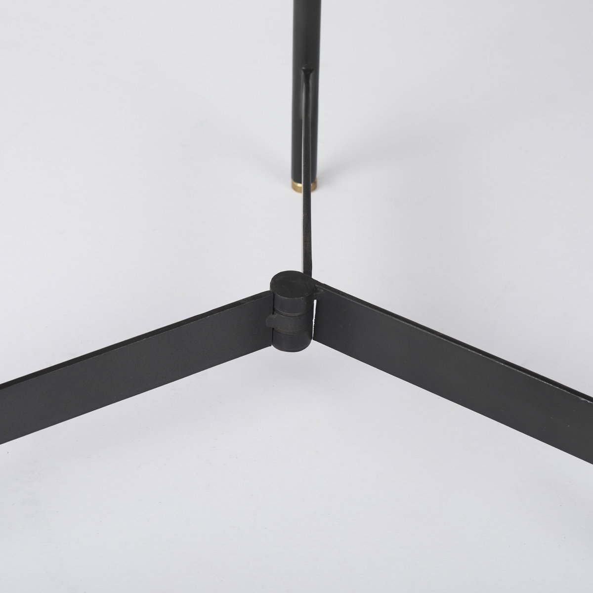 Marquisa (Set of 2)  Light Brown Wood with Black Metal Base Nesting Side Tables, Side & End Table by Mercana, 22.5" length x 22.5" width x 20.8" height View 13