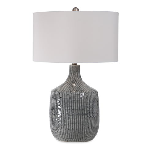 Felipe Distressed Gray Table Lamp