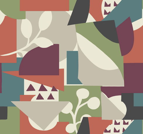 Cut Outs Forest Wallpaper
