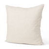 Jacklyn Cream Linen Square Decorative Pillow Cover thumbnail 0