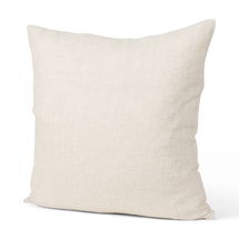 Online Designer Living Room Jacklyn Cream Linen Square Decorative Pillow Cover