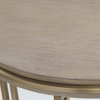 Elise Round Brass Side Table, Side & End Table by Uttermost, 22" width x 23" height x 22" depth thumbnail 5