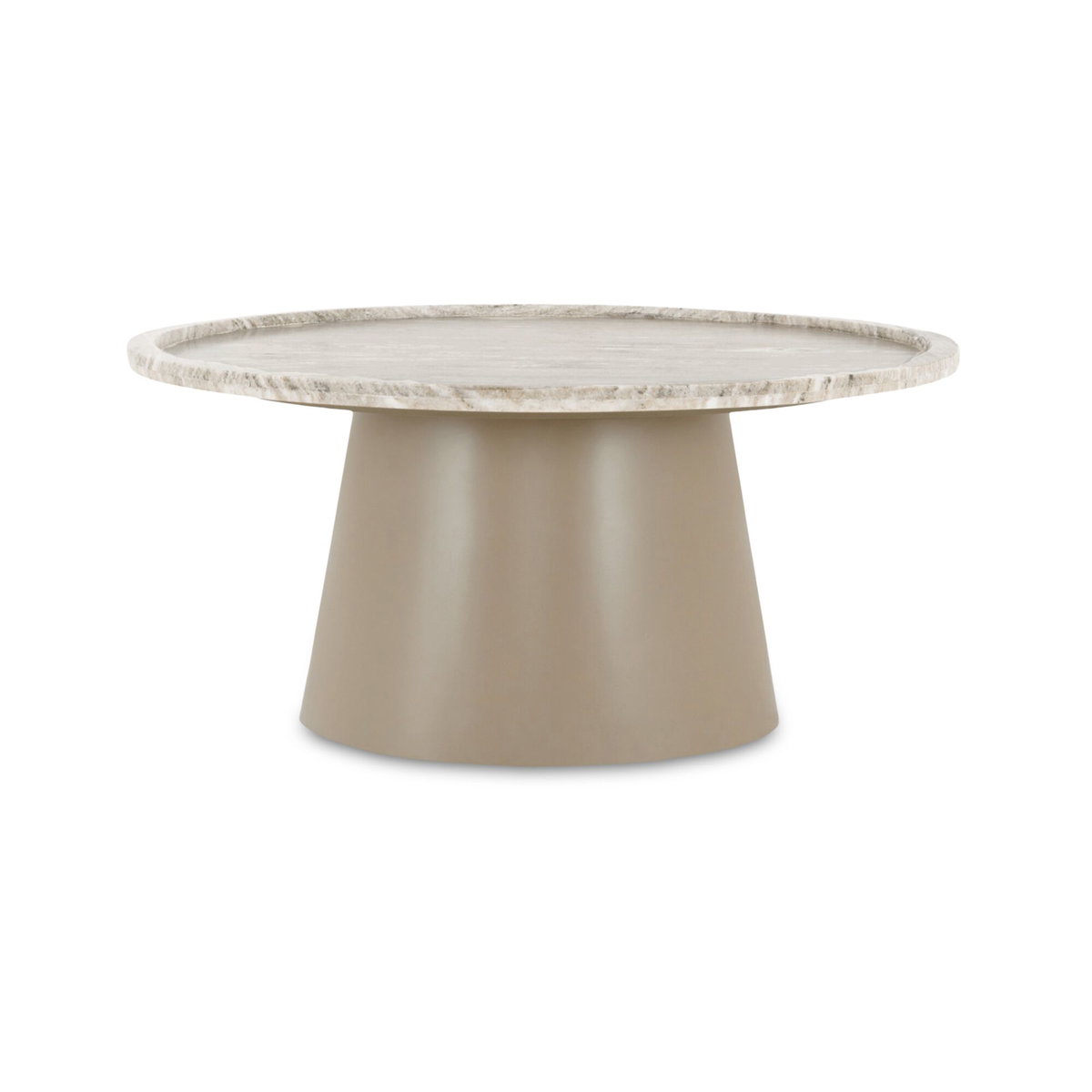 Kimberley Coffee Table White Marble, by Moe's Home, 34" width x 16" height x 34" depth View 1