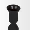 Haute Medium Matte Black Blown Glass Candlestick, Candles & Candle Holder by Mercana, 4.06" length x 4.06" width x 10.24" height thumbnail 4