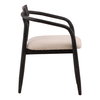 Lucio Dining Chair Cream, by Dovetail, 23.8" width x 31" height x 23" depth thumbnail 3