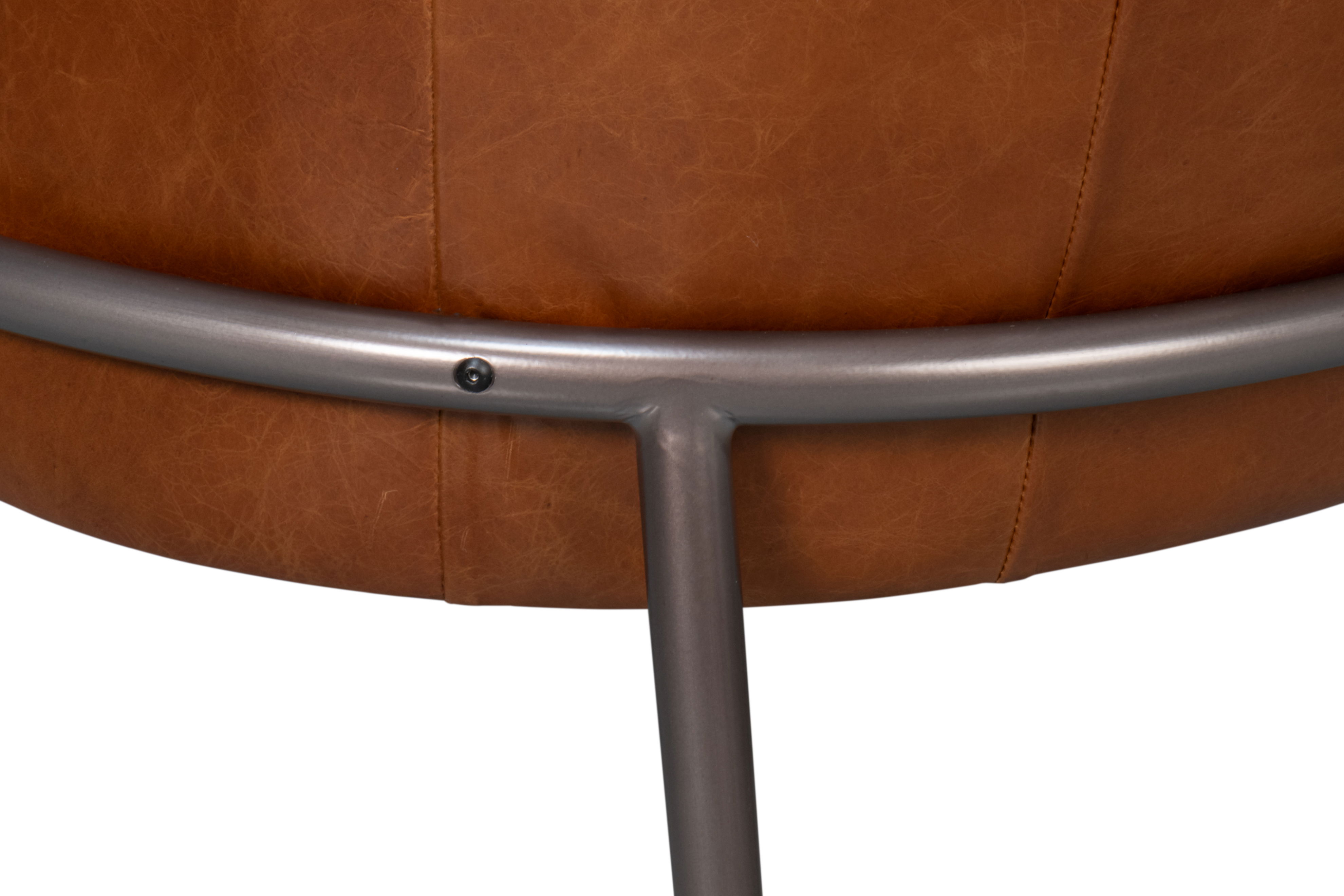 Simmons Leather Chair, Havana Brown large image 