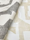 Modern Tribal Linen & Charcoal Wallpaper thumbnail 3