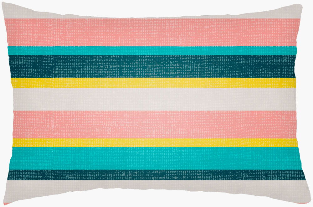 Lolita Lumbar Pillow, Decorative Pillow by Surya, 14" length x 22" width