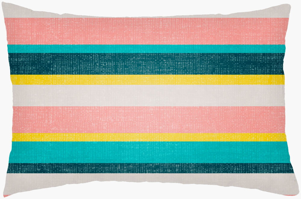 Lolita Lumbar Pillow, Decorative Pillow by Surya, 14" length x 22" width