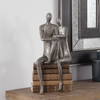 Courtship Antique Nickel Figurine, Figurines & Statue by Uttermost, 9.87" width x 18.87" height x 7.12" depth thumbnail 5