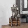 Courtship Antique Nickel Figurine, Figurines & Statue by Uttermost, 9.87" width x 18.87" height x 7.12" depth thumbnail 5