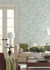 Wood Cut Jacobean Green Wallpaper thumbnail 1