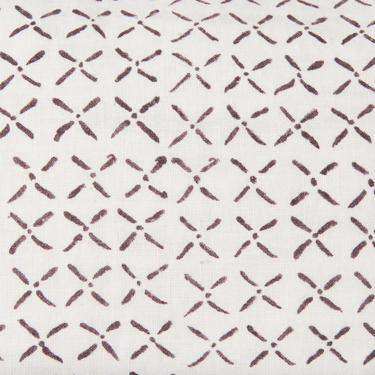 Jayden 22x22 Cream with Merlot Print Linen Square Pillow Cover, Decorative Pillow by Mercana, 22" length x 22" width x 0.2" height View 7