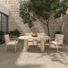 Warby Outdoor Dining Table, Outdoor Table by Moe's Home, 6'6" width x 2'6" height x 3'6" depth thumbnail 11