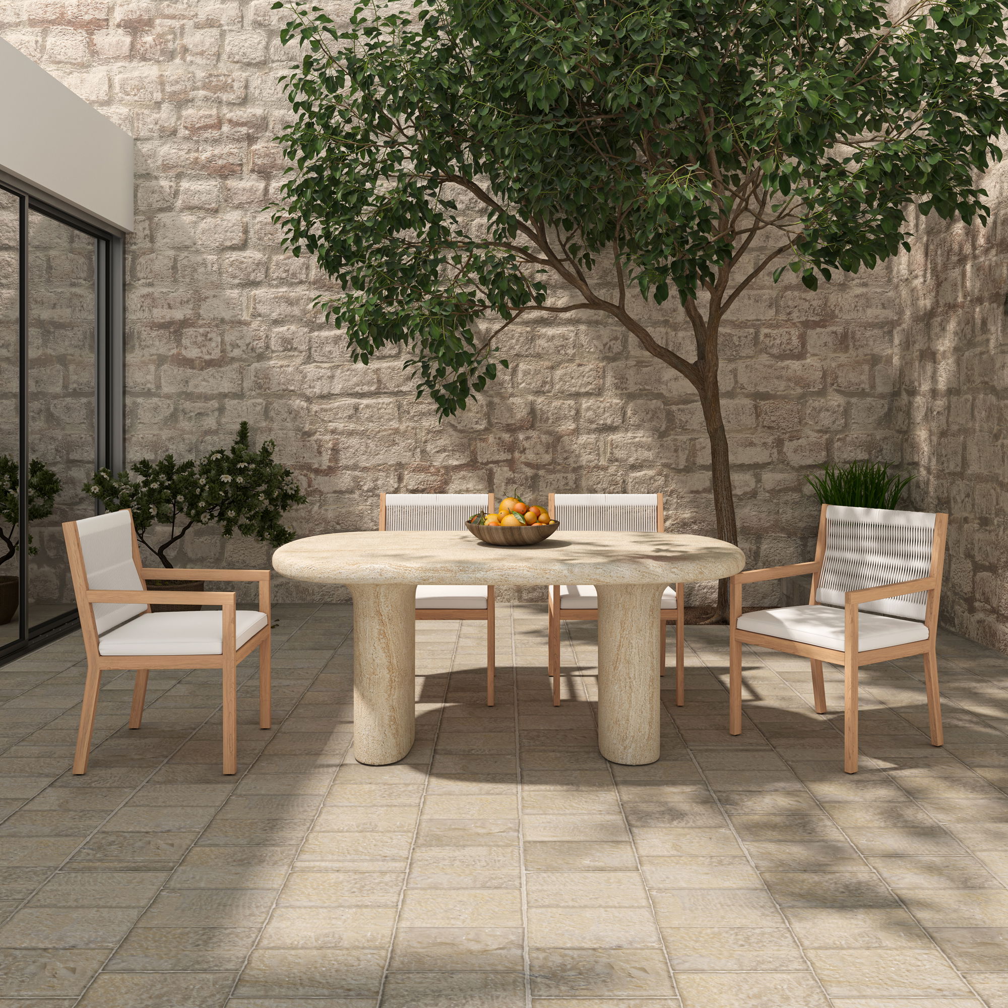 Warby Outdoor Dining Table large image 