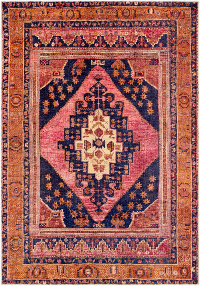 Amelie Machine Woven Rug, by Surya, 7'2.61" length x 5'2.99" width