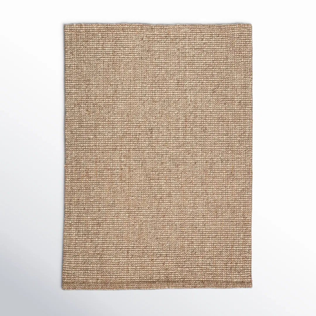 Oceana Natural Solid Light Gray/ Tan Area Rug large image 