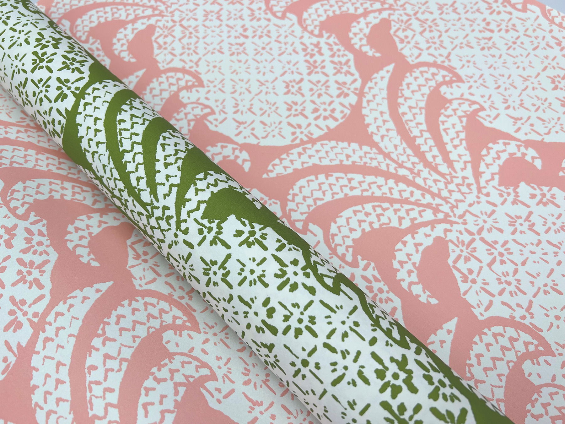 Colony Club Palm Green Peel & Stick Wallpaper large image 