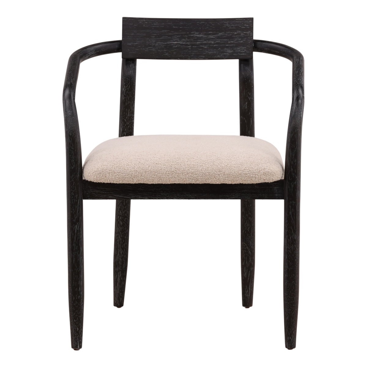Lucio Dining Chair Cream, by Dovetail, 23.8" width x 31" height x 23" depth View 2