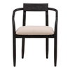 Lucio Dining Chair Cream, by Dovetail, 23.8" width x 31" height x 23" depth thumbnail 2