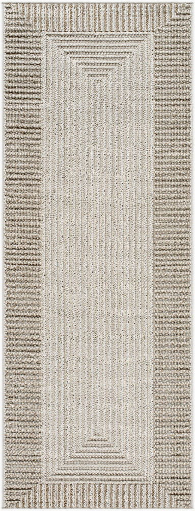 Rockport Machine Woven Rug, by Surya, 7'2.61" length x 2'7.5" width