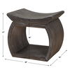 Connor Walnut Accent Stool thumbnail 2