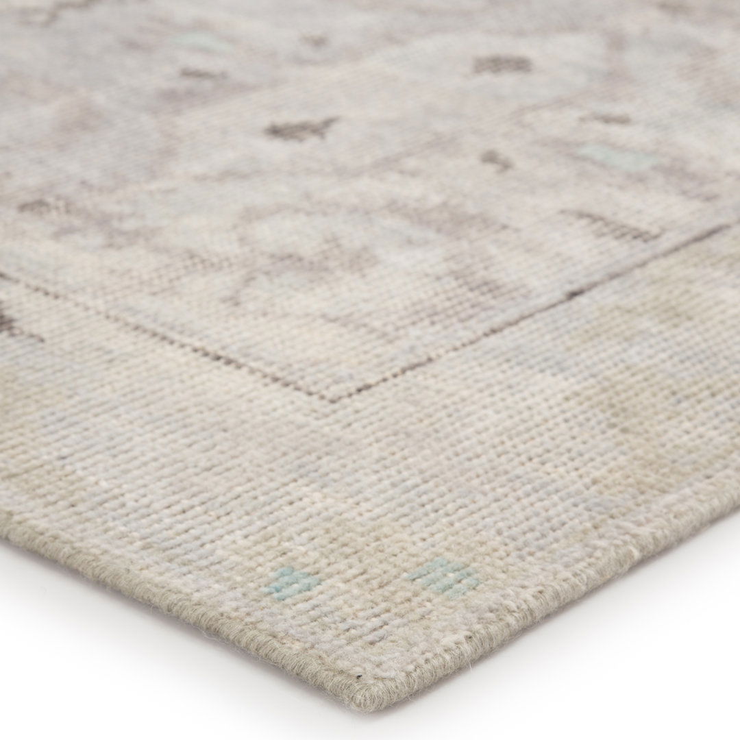 Kai Modify Overdyed Hand-Knotted Gray Area Rug large image 