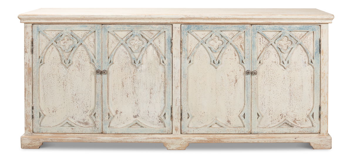 Alambra Sideboard, by Sarreid, 1'8" length x 6'6" width x 2'10" height View 2