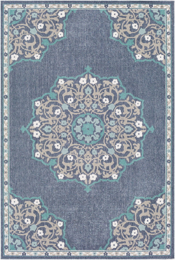 Alfresco Machine Woven Rug, by Surya, 5'2.99" length x 5'2.99" width