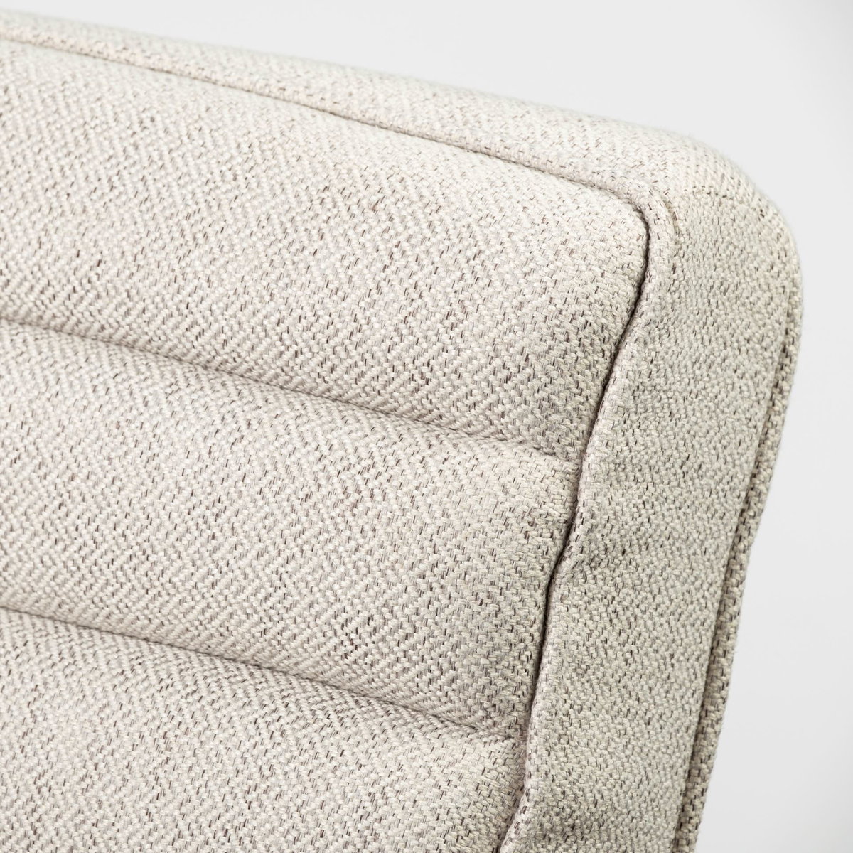 Ajax II Cream Fabric with Brown Wooden Frame Accent Chair, by Mercana, 27" length x 28" width x 30.5" height View 9