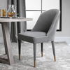 Brie Armless Chair, Gray, Set Of 2 thumbnail 1