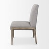 Palisades Curved Back Dining Side Chair | Gray Fabric with Solid Wood, Dining Chair by Mercana, 24.02" length x 25.59" width x 36.22" height thumbnail 6