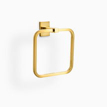 Online Designer Bathroom Abbington Bath Hardware, Towel Ring, Antique Brass