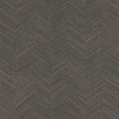 Raised Chevron Royal Blue Wallpaper