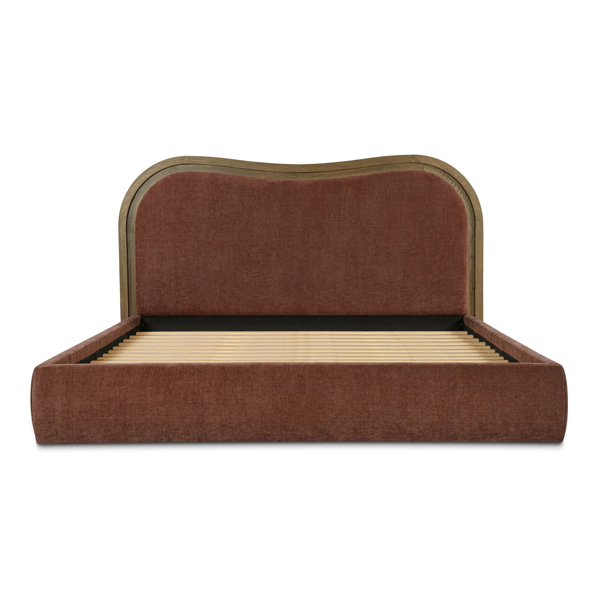 Camilla Queen Bed Chestnut, by Moe's Home, 73" width x 50" height x 85" depth View 4