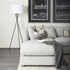 Thalia 13x21 Black and Beige Fabric Striped with Fringe Pillow Cover, Decorative Pillow by Mercana, 13" length x 21" width x 0.2" height thumbnail 5