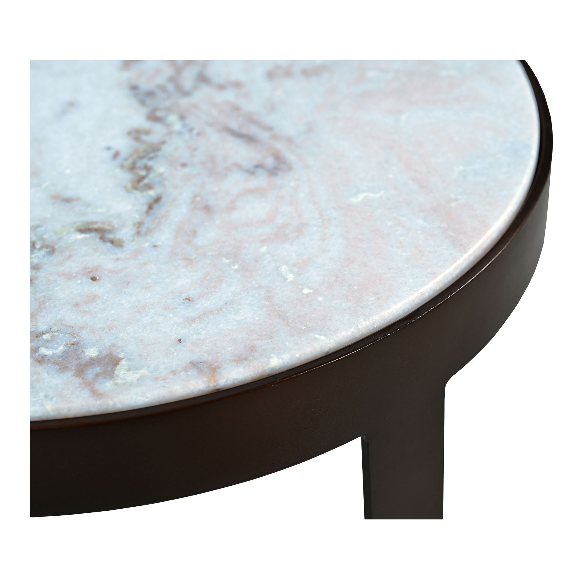 Holli Side Table White Marble, Side & End Table by Moe's Home, 16" width x 23" height x 16" depth View 5