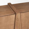 Eula Medium Brown Wood 4-Door Sideboard, Sideboards & Buffet by Mercana, 78" length x 18.5" width x 30" height thumbnail 9