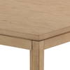 Kirsten Dining Table Natural, by Dovetail, 87.8" width x 30.2" height x 41.5" depth thumbnail 5