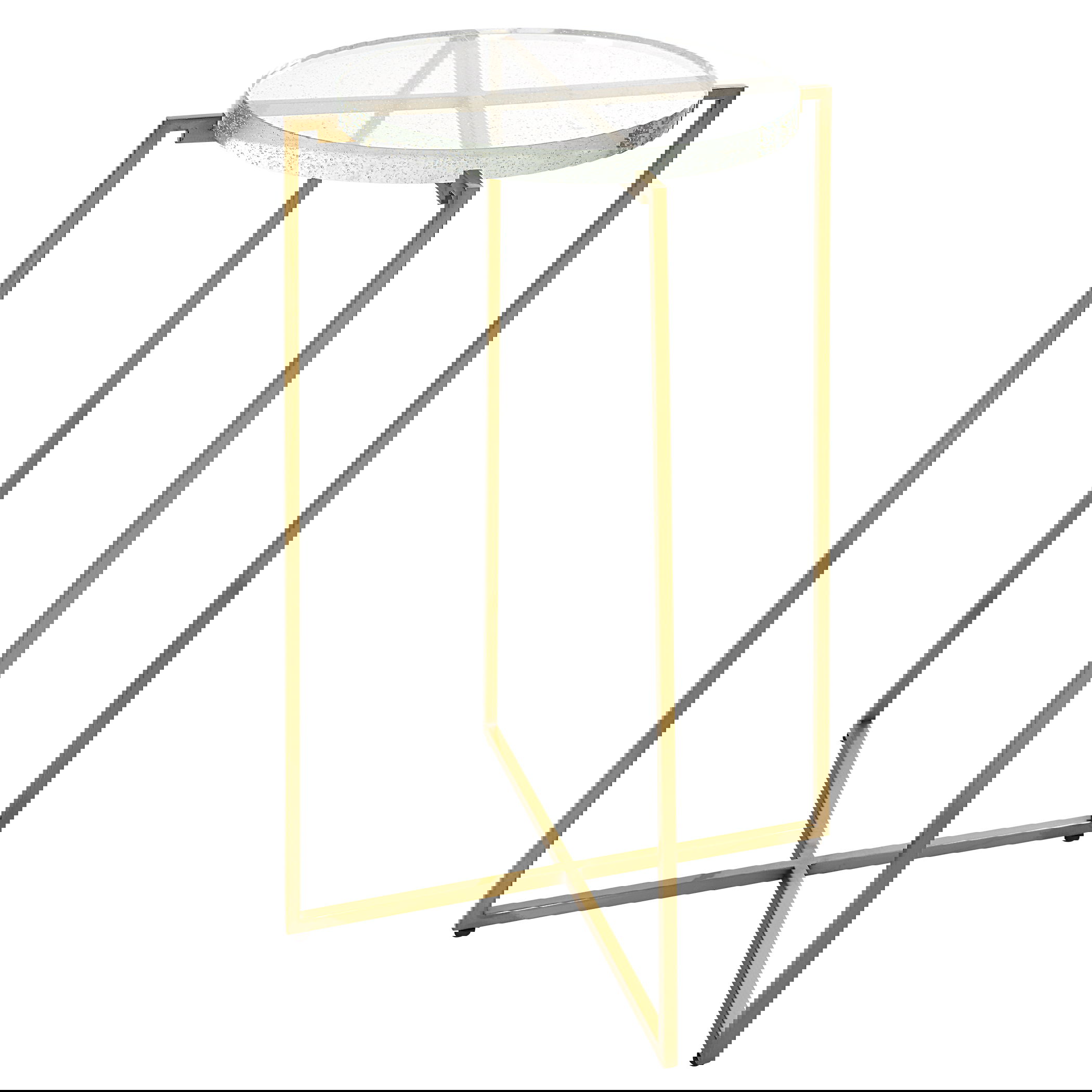 Star-crossed Glass Accent Table, Furniture by Uttermost, 15.62" width x 24.25" height x 15.62" depth View 1