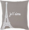 Motto Accent Pillow, Decorative Pillow by Surya, 22" length x 22" width thumbnail