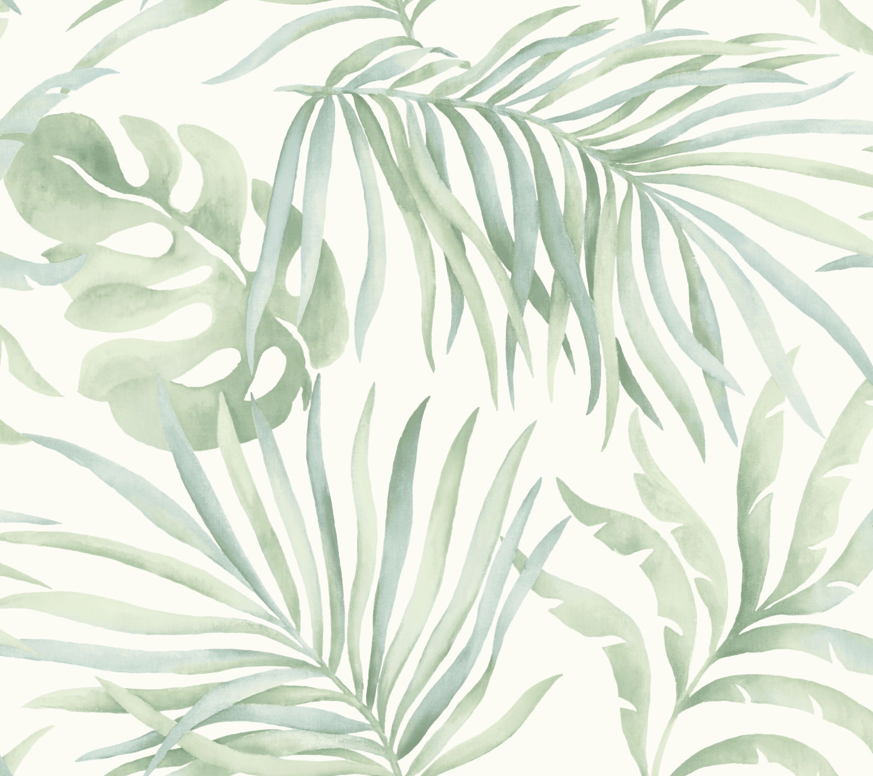 Paradise Palm Aloe Peel & Stick Wallpaper large image 