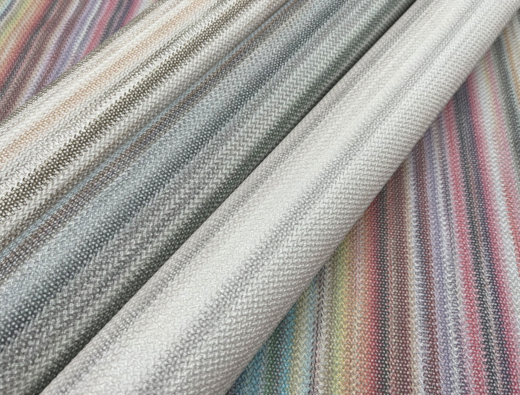 Striped Sunset Glitter Blue Wallpaper large image 