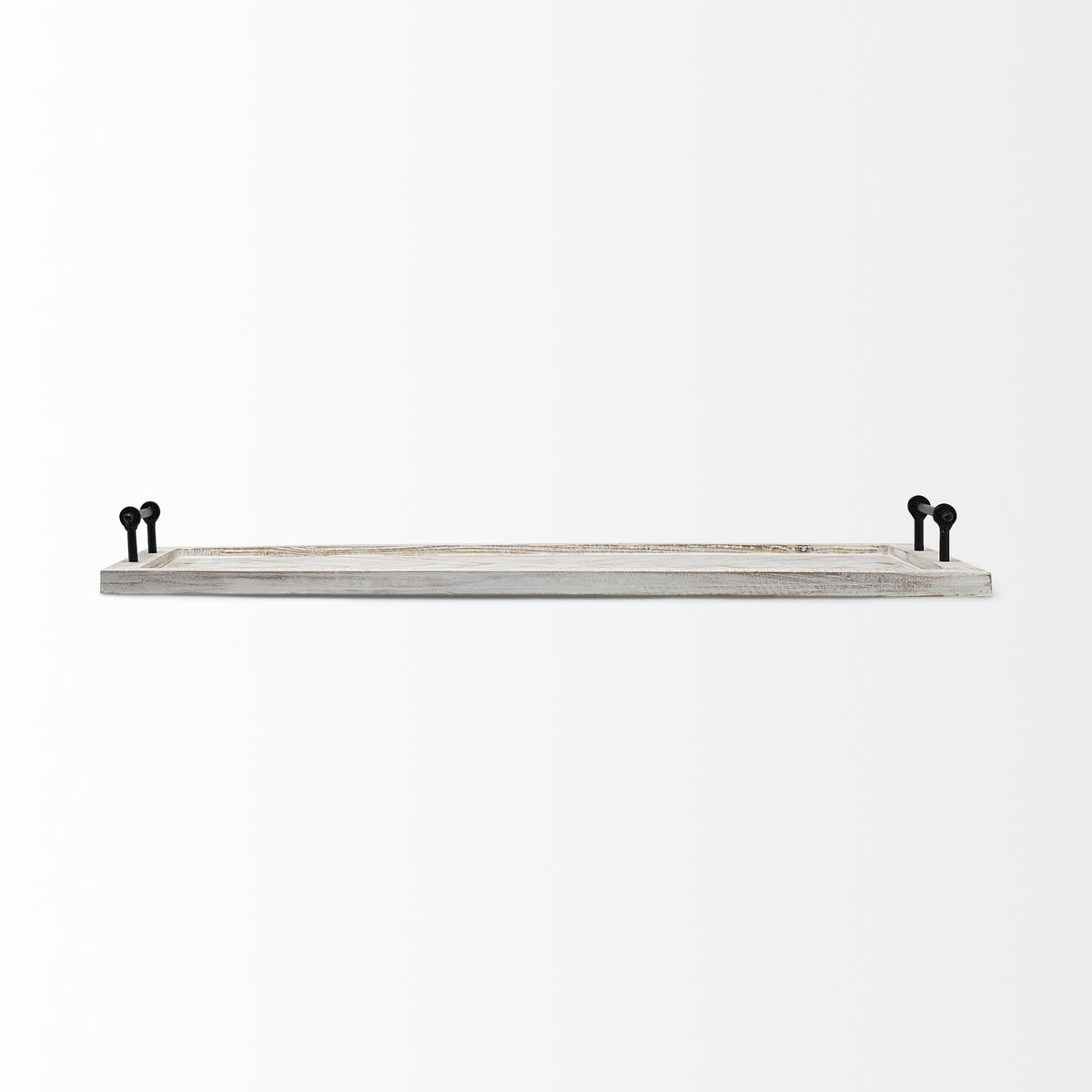 Alfred 35L x 16W Natural Wooden Herringbone Rectangular Tray, Decorative Tray by Mercana, 16" length x 35" width x 4" height View 5