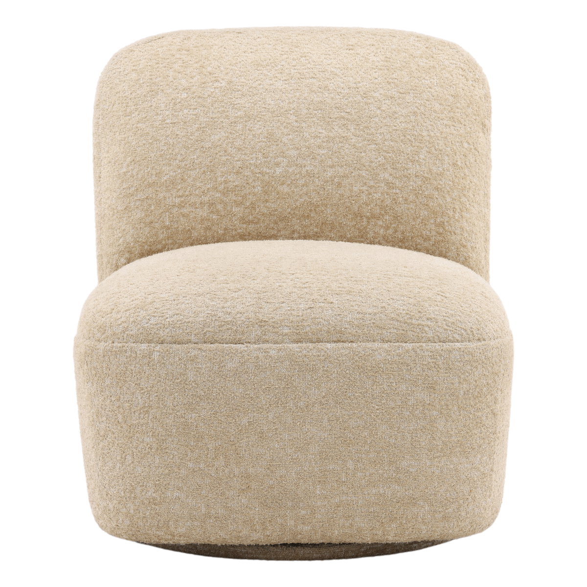 Darrel Swivel Chair Sand, Accent Chair by Dovetail, 26.4" width x 30" height x 30.5" depth View 2